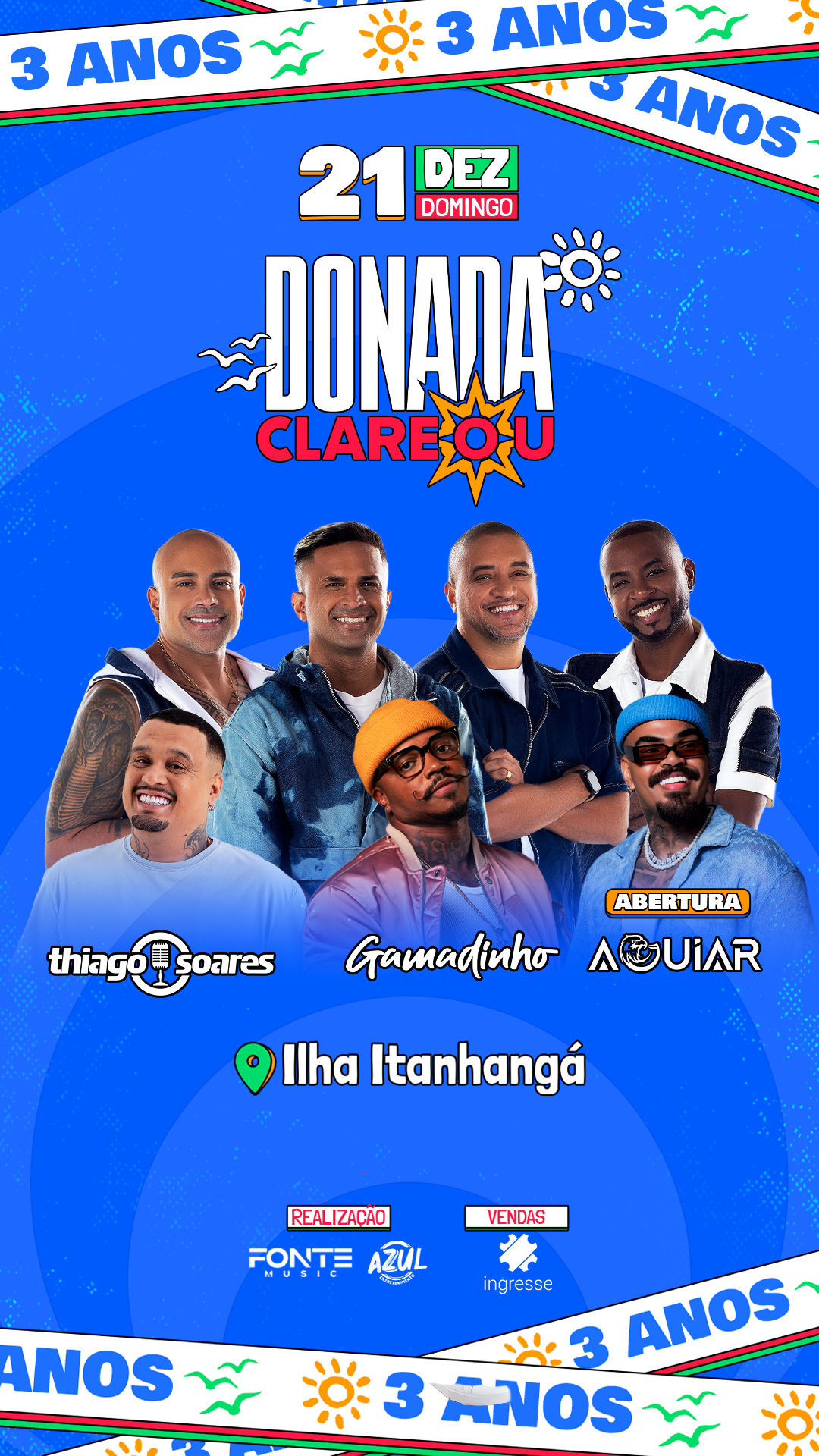 Do Nada Clareou 3 Anos